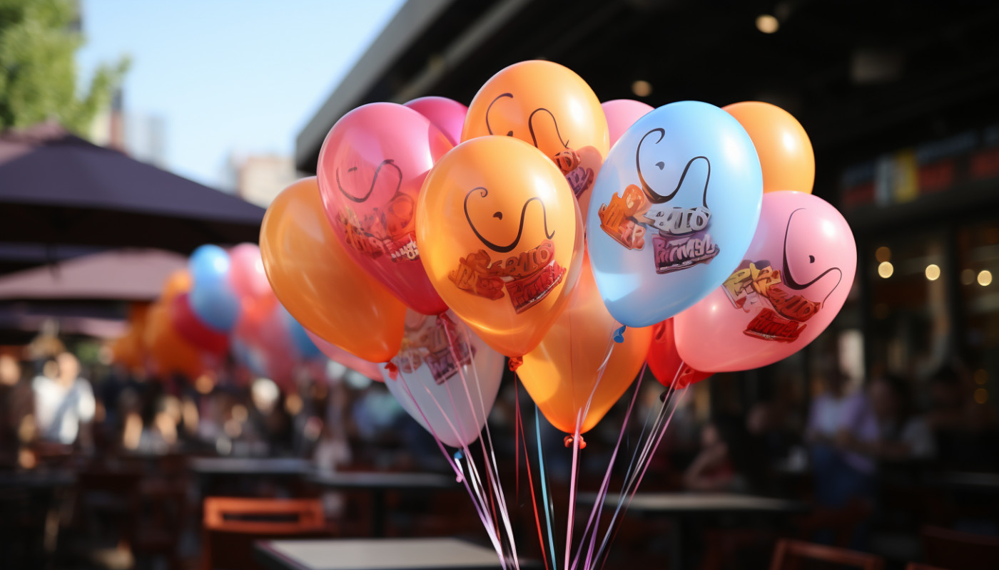 La contribution des ballons publicitaires hélium à l'ambiance festive des événements.